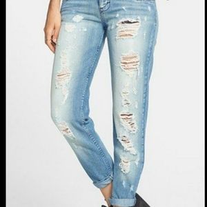 STS Blue, distressed, boyfriend jeans